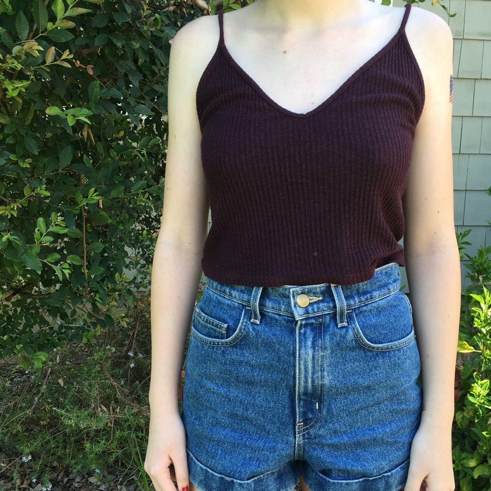 Maroon Brandy Top